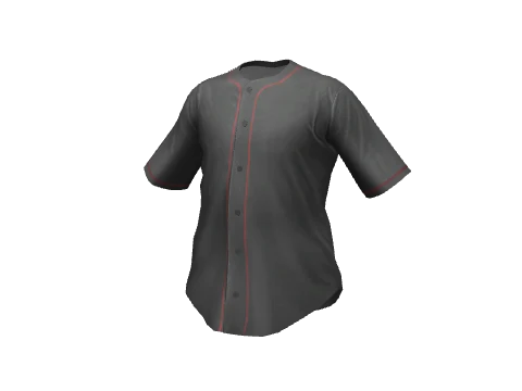 Stitched Leather Baseball Shirt