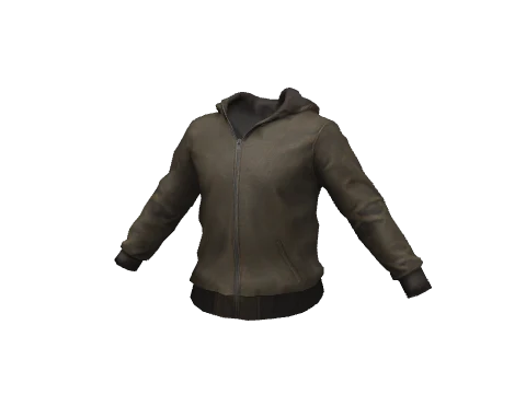 Chocolate Leather Hoodie