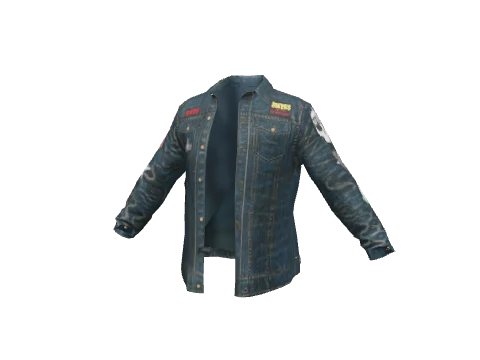 Vintage Patched Denim Biker