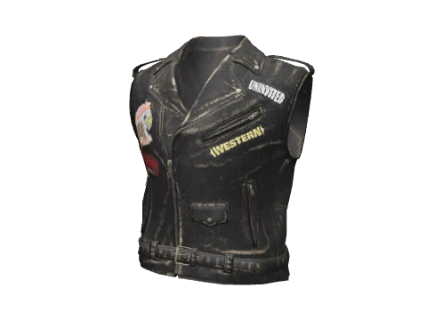 Worn Black Patched Cut
