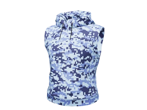 Blue Digital Sleeveless