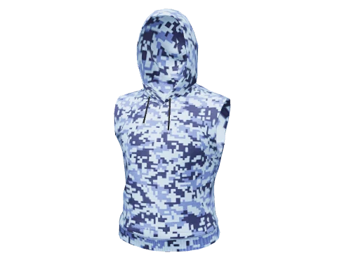 Blue Digital Sleeveless