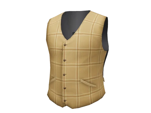 Yellow Check Vest