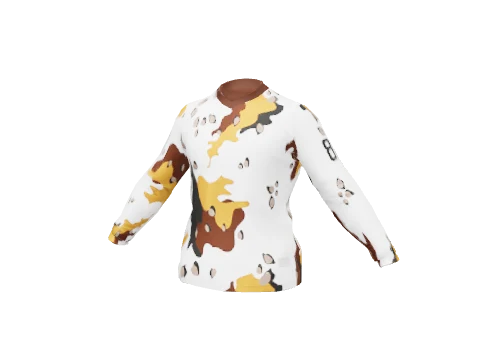 White & Orange Bigness Jersey