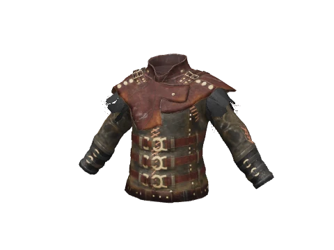 Brown Leather Feather Top
