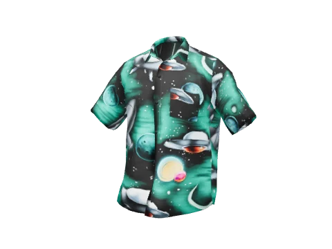 Green Sci-Fi Large Shirt