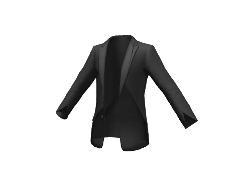 Black Sharp Fitted Open