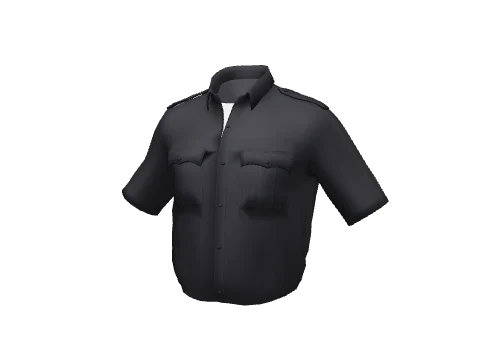 Black Short Uniform Open
