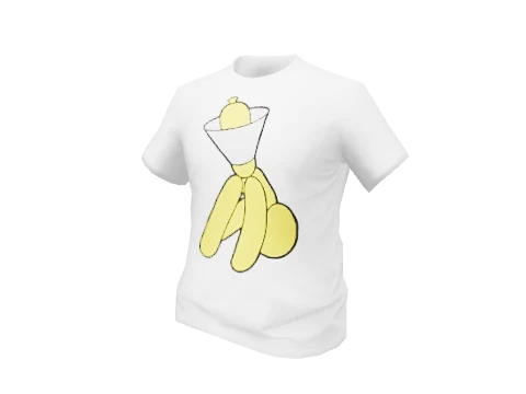 White Dog With Cone Tee