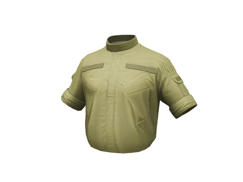 Khaki Short Service Shirt Tucked
