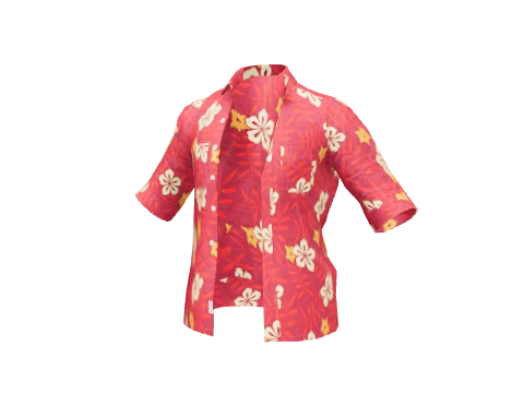 Red Botanical Shortsleeve
