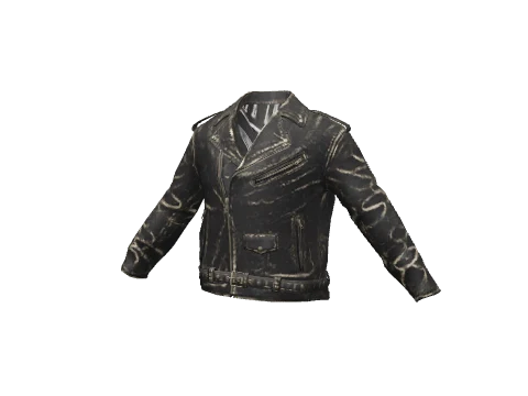 Worn Black LMC Patched Biker