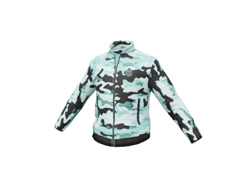 Aqua Camo Puffer