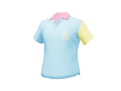 Blue Heat Golf Polo