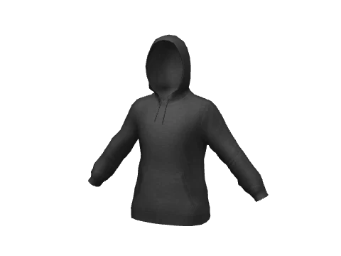 Black Pullover Hoodie