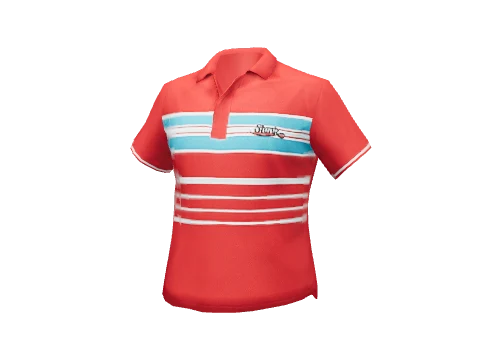 Red Two-Tone Polo Shirt