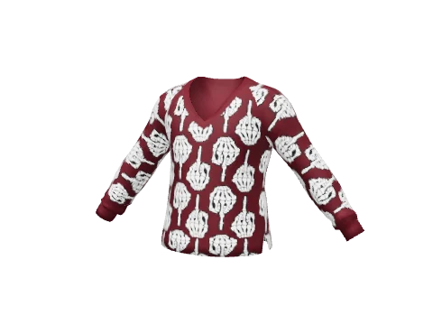Red Bones Slab V Neck