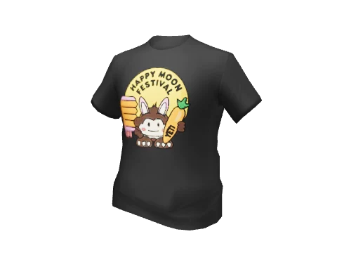 Black Happy Moon Tee