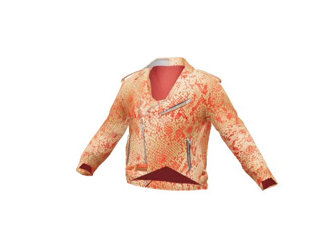 Red Serpent Leather Jacket