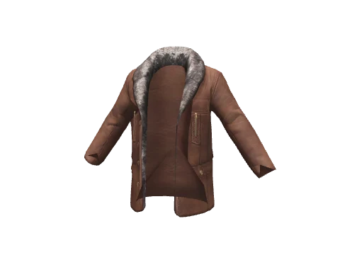 Brown Leather Fur Jacket