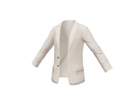 White Continental Open Jacket