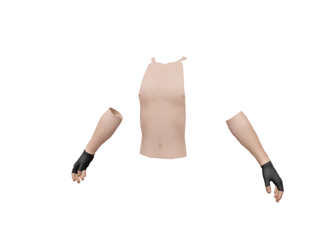 Black Fingerless Gloves