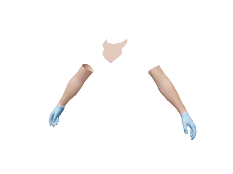 Blue Surgical Gloves
