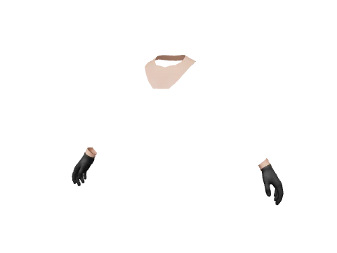 Black Leather Gloves