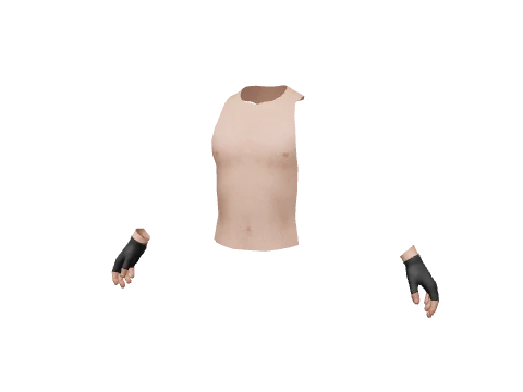 Black Fingerless Gloves