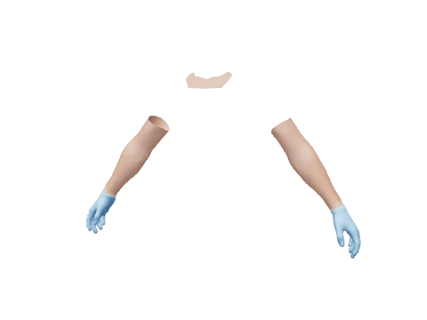 Blue Surgical Gloves