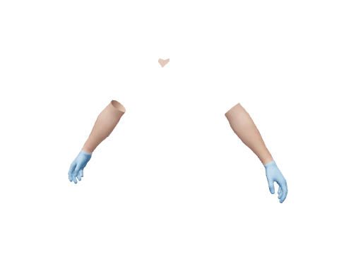 Blue Surgical Gloves