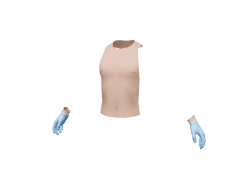 Blue Surgical Gloves