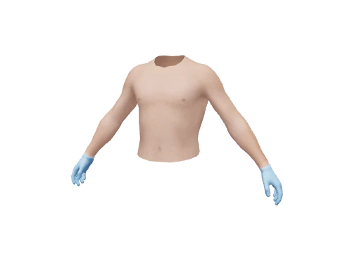 Blue Surgical Gloves