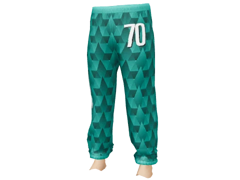 Teal Manor Cuffed Sweats
