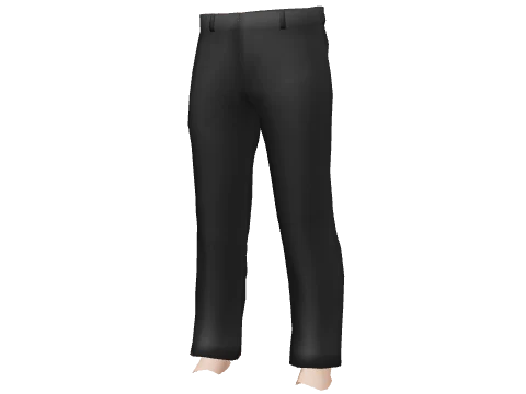 Black Straight Chinos