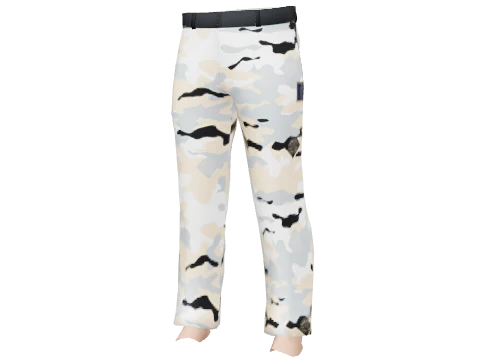Peach Camo Straight Chinos