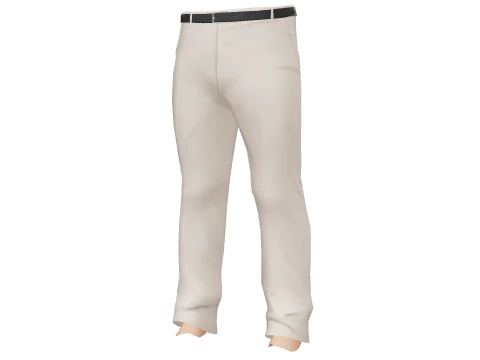 White Continental Pants