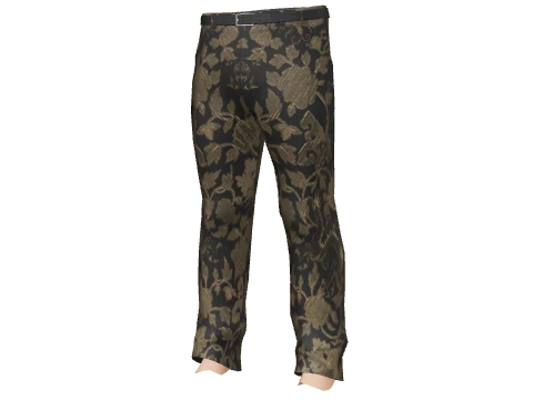 Gold Print Pants