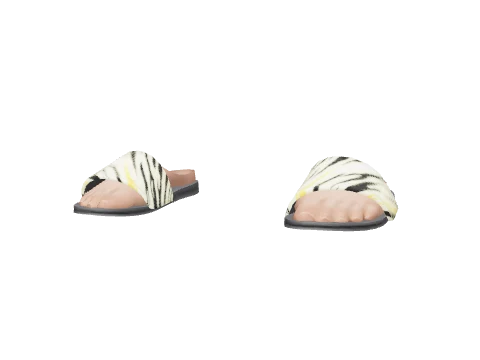 Wild Striped Pool Sliders