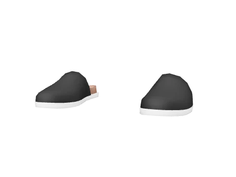 Black Cloth Clogs