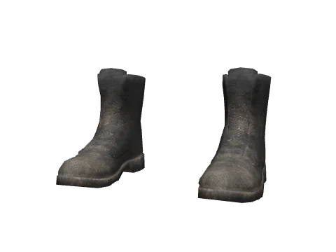 Black Scruffy Boots