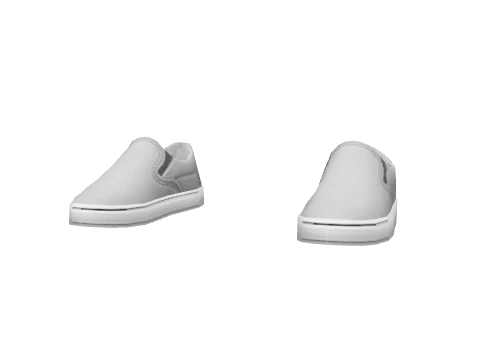 Gray Canvas Slip-ons