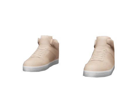 Peach Plain Hi Tops