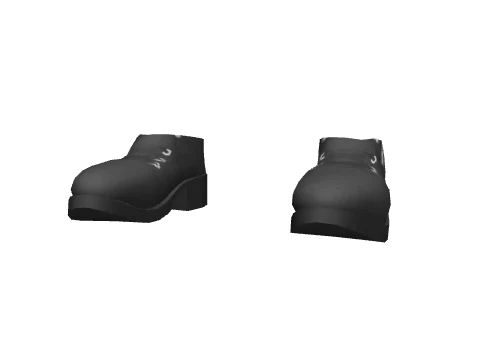 Black Skull Harness Boots
