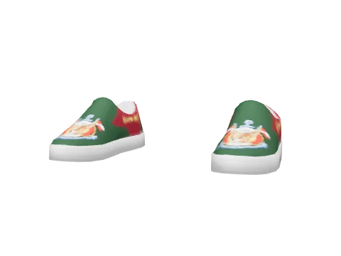 Green FB Slipper Loafers