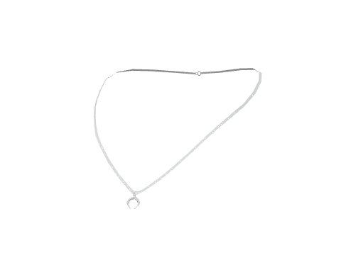 Silver Moon Necklace