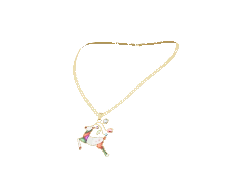 Gold Reindeer Pendant