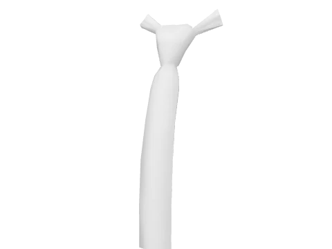 White Skinny Tie