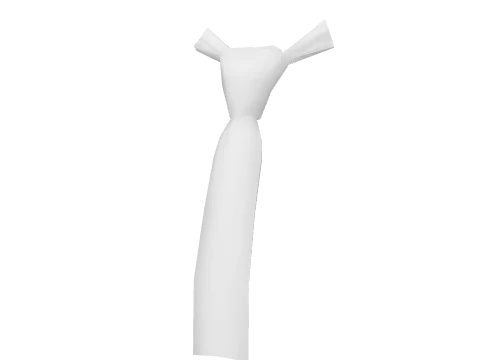 White Skinny Tie