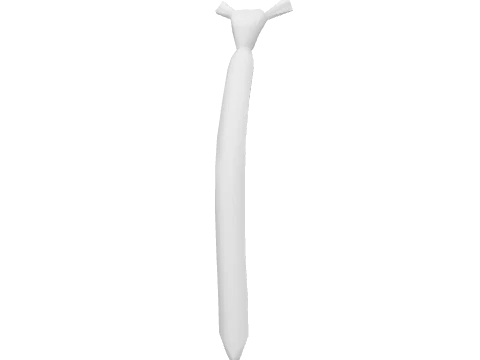 White Skinny Tie